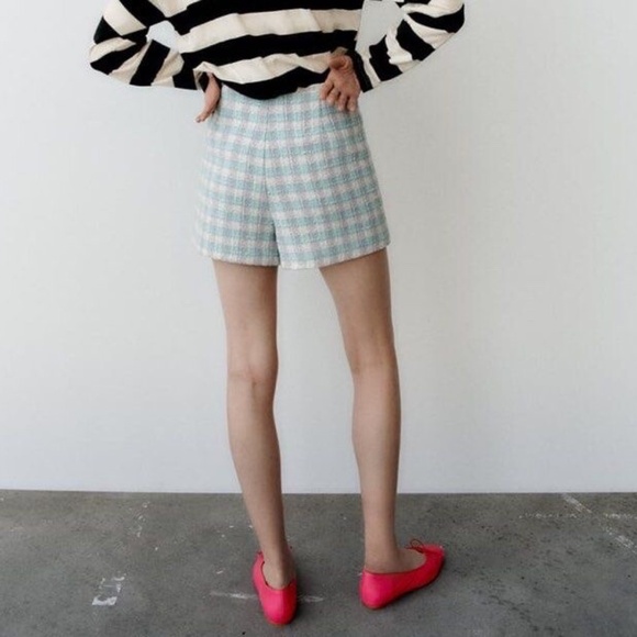 Zara textured tweed skort M New - Picture 12 of 16